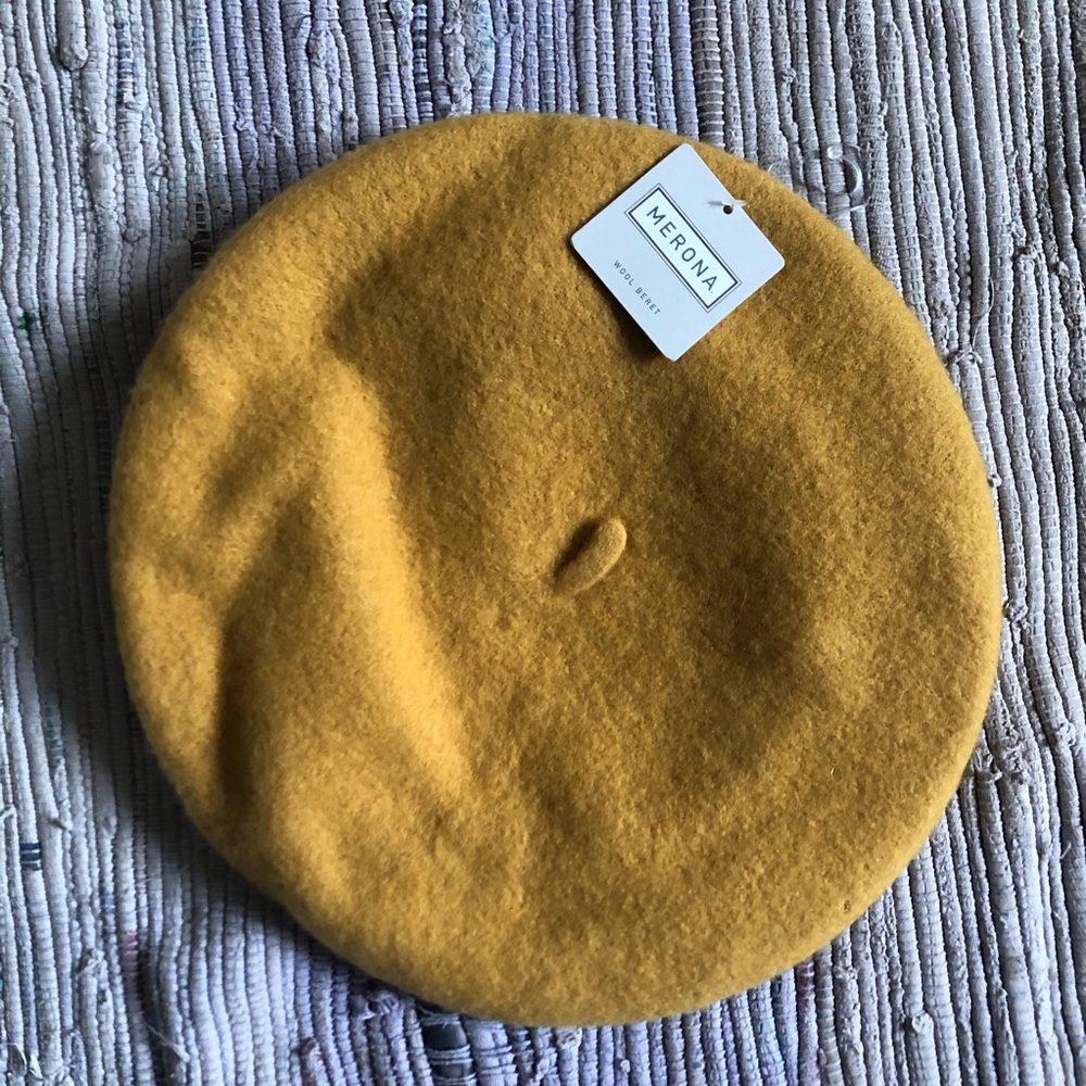 Merona Beret Womens 100% Wool 11" Tam French Hat